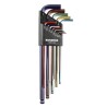 Bondhus 13 Piece L Imperial Hex Key Set, Hex Size 0.05 to 3/8 Inch, Extra Long Arm, Hex Ball End, High Torque Steel BLX13XLCG