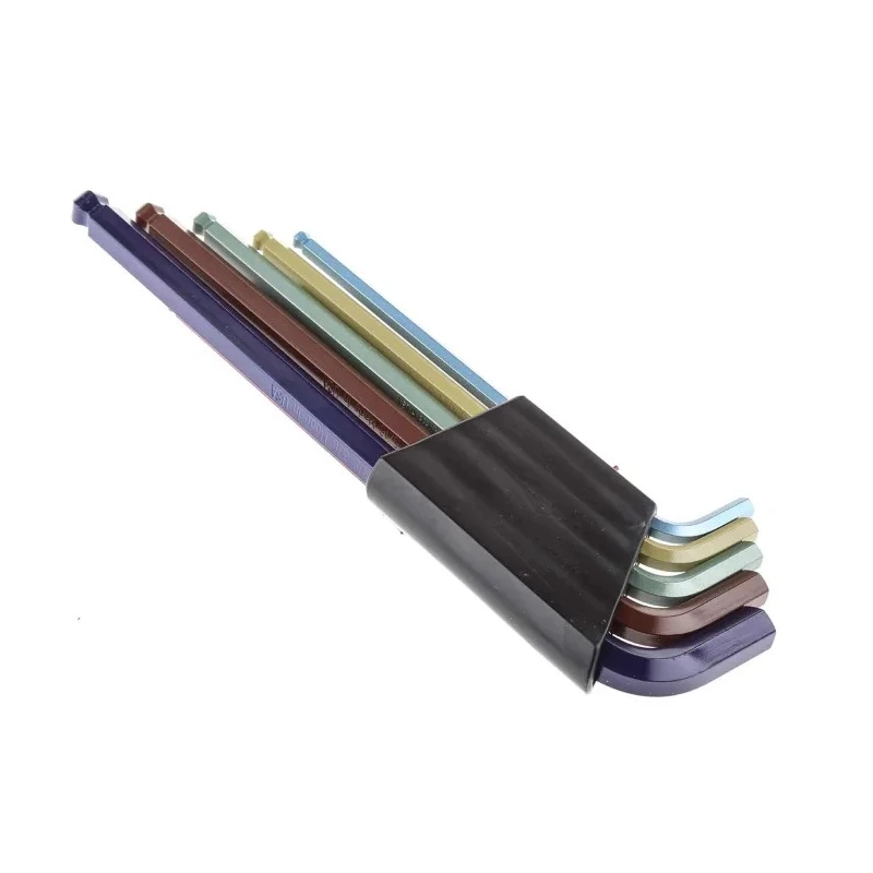 Bondhus 13 Piece L Imperial Hex Key Set, Hex Size 0.05 to 3/8 Inch, Extra Long Arm, Hex Ball End, High Torque Steel BLX13XLCG