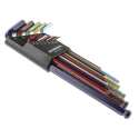 Bondhus 13 Piece L Imperial Hex Key Set, Hex Size 0.05 to 3/8 Inch, Extra Long Arm, Hex Ball End, High Torque Steel BLX13XLCG
