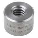 RS PRO Steel Cylindrical Round Nut For Lead Screw 3 mm Lead Size 14 mm Screw Shaft Diameter 21 mm Overall Length 862-5382