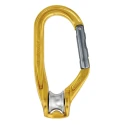 Petzl Aluminium Carabiner Pulley with Screw Locking, Gate Opening 22mm, 20kN Tensile Strength P74 TL