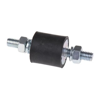 FIBET M6 x 18 mm Anti-Vibration Mount Male to Male Bobbin, Natural Rubber, 32.4 daN Compression, 20 mm Outside 2020VV18-60
