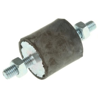 FIBET M6 x 18 mm Anti-Vibration Mount Male to Male Bobbin with 29.5 daN Compression, 25 mm OD, 61 mm Height 2525VV18-45