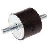 FIBET M8 x 23 mm Anti-Vibration Mount Male to Male Bobbin with 109.8 daN Compression, 40 mm Outside Diameter, 76 4030VV23-50