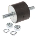 FIBET M8 x 23 mm Anti-Vibration Mount Male to Male Bobbin with 109.8 daN Compression, 40 mm Outside Diameter, 76 4030VV23-50