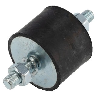 FIBET M8 x 23 mm Anti-Vibration Mount Male to Male Bobbin with 201 daN Compression, 40 mm OD, 30 mm H 4030VV23-70