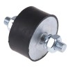 FIBET M10 x 25 mm Anti-Vibration Mount Male to Male Bobbin Natural Rubber 60 IRHD Hardness 367.5 daN Compression 5025VV25-60