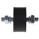FIBET M10 x 25 mm Anti-Vibration Mount Male to Male Bobbin Natural Rubber 60 IRHD Hardness 367.5 daN Compression 5025VV25-60