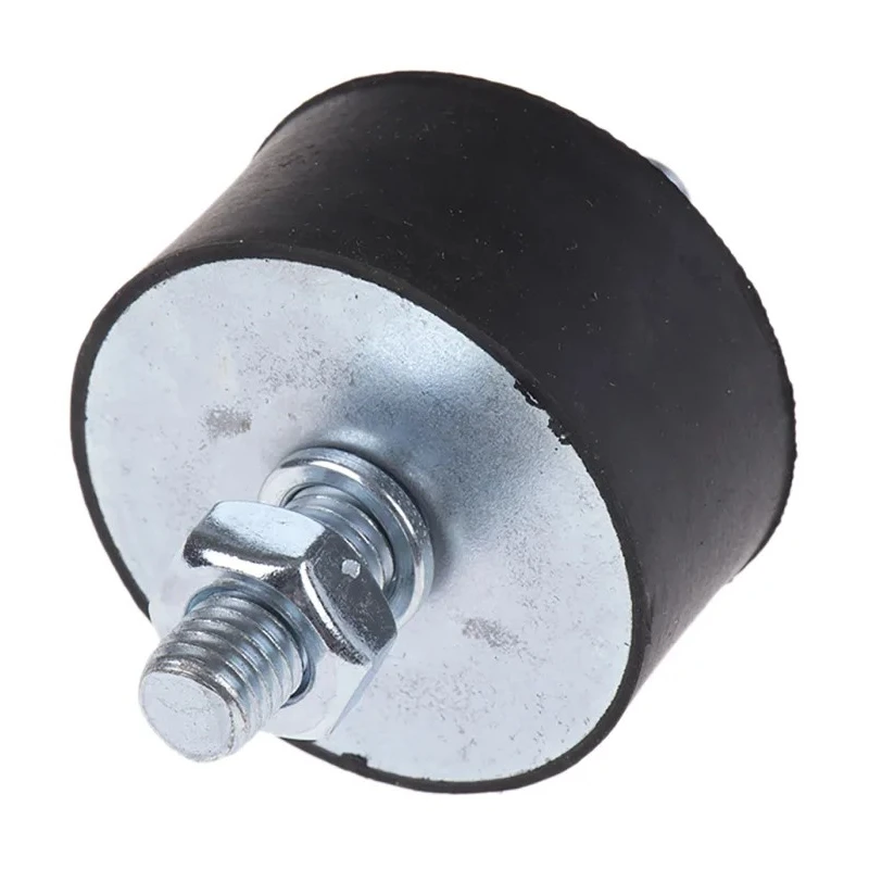 FIBET M10 x 25 mm Anti-Vibration Mount Male to Male Bobbin Natural Rubber 60 IRHD Hardness 367.5 daN Compression 5025VV25-60