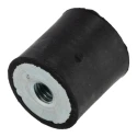 FIBET M6 Anti-Vibration Mount Female to Female Bobbin Zinc Plated Steel Natural Rubber 18.4 daN Compression, 20 2020DD06-45