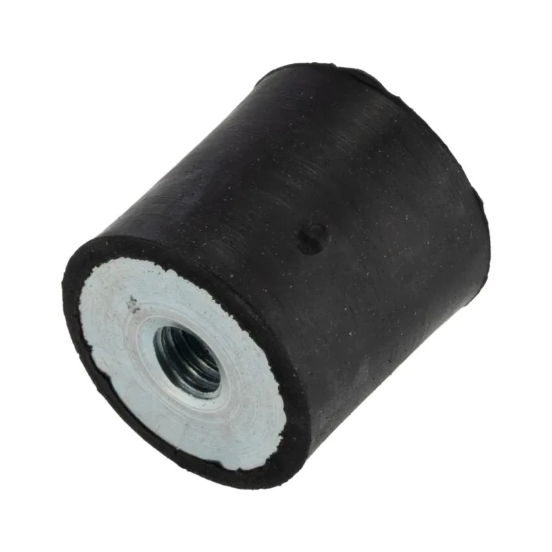 FIBET M6 Anti-Vibration Mount Female to Female Bobbin Zinc Plated Steel Natural Rubber 18.4 daN Compression, 20 2020DD06-45