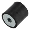 FIBET M6 Anti-Vibration Mount Female to Female Bobbin Zinc Plated Steel Natural Rubber 18.4 daN Compression, 20 2020DD06-45