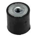 FIBET M6 Anti-Vibration Mount Female to Female Bobbin Zinc Plated Steel Natural Rubber 18.4 daN Compression, 20 2020DD06-45