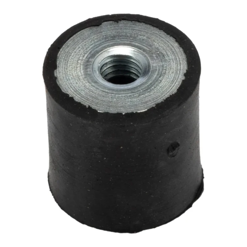 FIBET M6 Anti-Vibration Mount Female to Female Bobbin Zinc Plated Steel Natural Rubber 18.4 daN Compression, 20 2020DD06-45