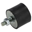 FIBET M8 x 23 mm Anti-Vibration Mount Bobbin with 147.6 kg Compression, 40 mm OD, 53 mm Height 4030VD23-60