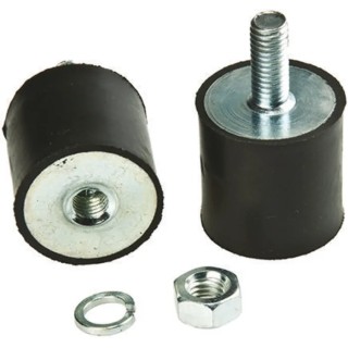 FIBET M8 x 23 mm Anti-Vibration Mount Male to Female Bobbin with 78.6 kg Compression, 40 mm OD, 30 mm H 4030VD23-45