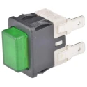 RS PRO Illuminated Push Button Switch, Latching, Panel Mount, 13 mm Cutout, SPST, IP67, 250 V AC 863-3538