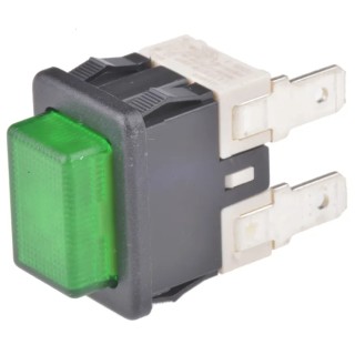 RS PRO Illuminated Push Button Switch, Latching, Panel Mount, 13 mm Cutout, SPST, IP67, 250 V AC 863-3538