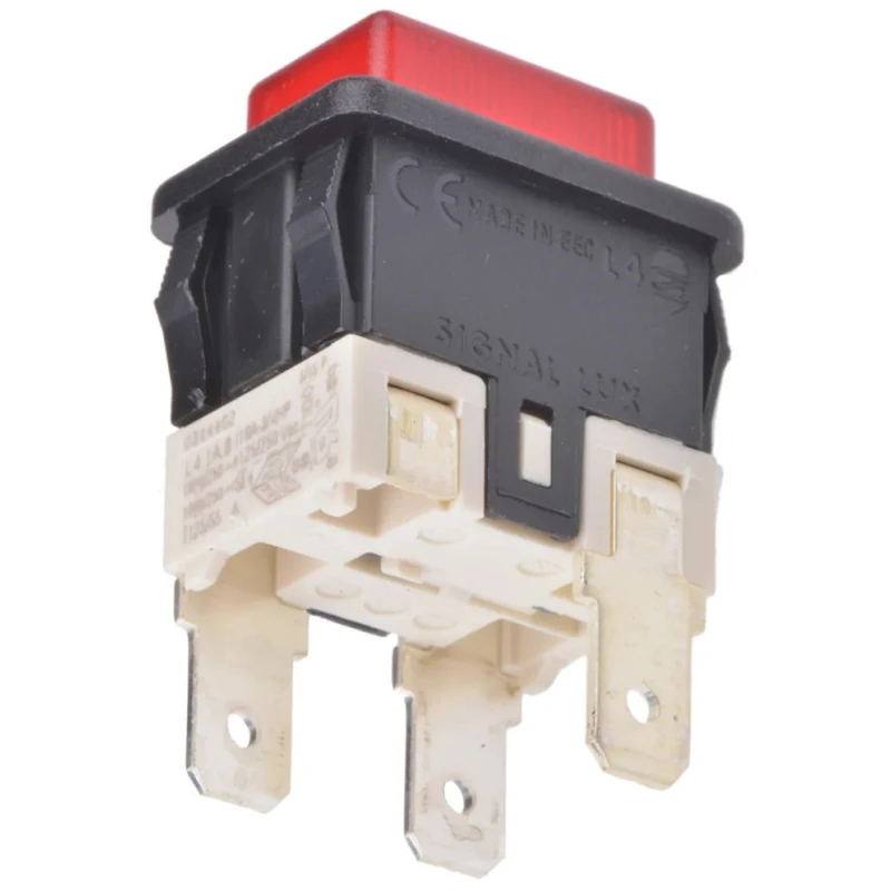 RS PRO Illuminated Push Button Switch, Latching, Panel Mount, 13 mm Cutout, SPST, IP67, 250 V ac, 16A 863-3535