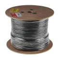 RS PRO H05RR-F 3 Core Power Cable Black 1.5mm² 300/500V 60°C, 100m Length Cable H05RR-F