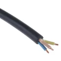 RS PRO 4 Core 2.5mm² Black CPE Jacketed Flexible Power Cable 300/500V 60°C 100m H05RR-F
