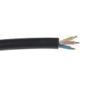 RS PRO 4 Core 2.5mm² Black CPE Jacketed Flexible Power Cable 300/500V 60°C 100m H05RR-F