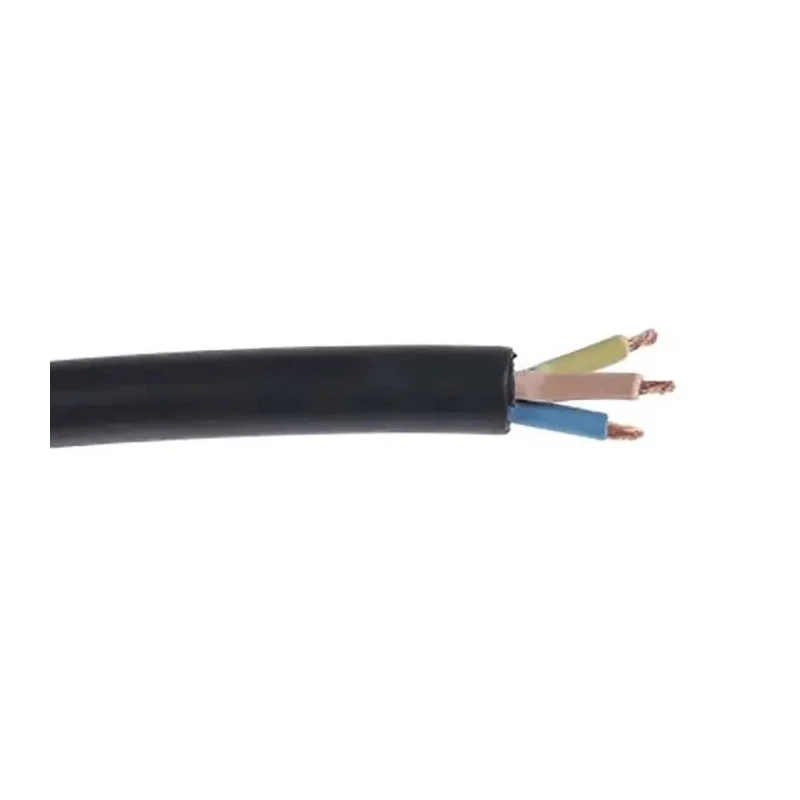 RS PRO 4 Core 2.5mm² Black CPE Jacketed Flexible Power Cable 300/500V 60°C 100m H05RR-F