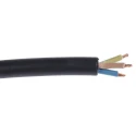 RS PRO 3 Core Power Cable, Black 1mm² 60 °C, 100 m Chlorinated Polyethylene 863-4011