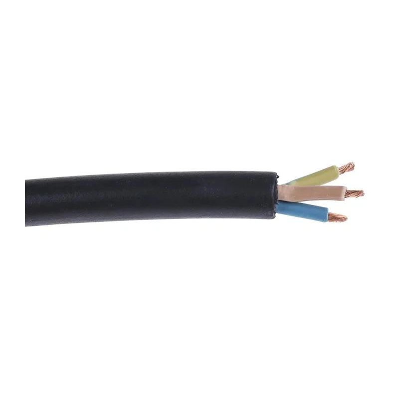 RS PRO 3 Core Power Cable, Black 1mm² 60 °C, 100 m Chlorinated Polyethylene 863-4011
