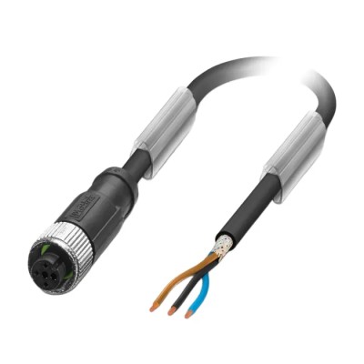 Phoenix Contact 3 Way M12 to Female 3 Way Unterminated Sensor Actuator Cable 250V 5 m 1682809