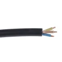 RS PRO H05RR-F Harmonised Rubber Insulated 4 Core Power Cable Black 0.75mm² 300/500V 60 °C 100m Length