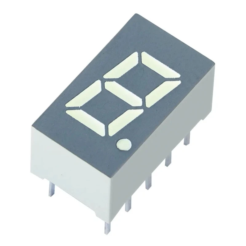 Kingbright 1 7 Segment LED Display Cathode Yellow 5mcd Right Side Orientation 8 mm SC32-11YWA
