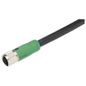 PHOENIX CONTACT Male 12 Way Straight to Female 12 Way Straight Sensor Actuator Cable 3m 1402551