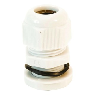 HellermannTyton NGM Series White Polyamide 66 Cable Gland, M40 Thread, 22 mm - 32 mm IP68 NGM40-WHT