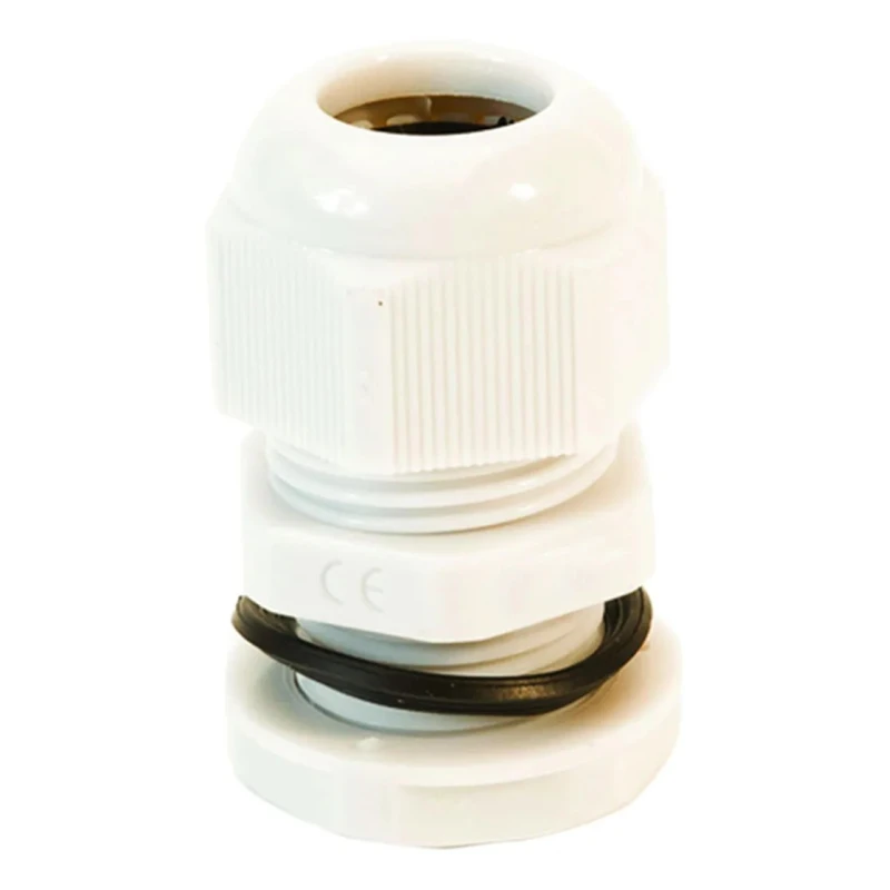 HellermannTyton NGM Series White Polyamide 66 Cable Gland, M40 Thread, 22 mm - 32 mm IP68 NGM40-WHT
