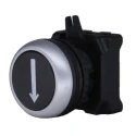 RS PRO Black Spring Return Push Button Head 22 mm Cutout Diameter IP65 188-1139