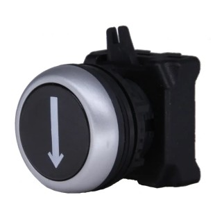 RS PRO Black Spring Return Push Button Head 22 mm Cutout Diameter IP65 188-1139