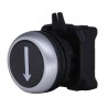 RS PRO Black Spring Return Push Button Head 22 mm Cutout Diameter IP65 188-1139