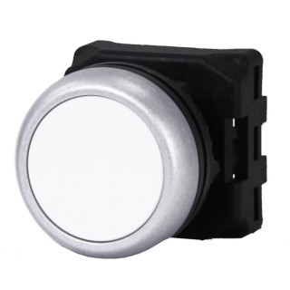 RS PRO White Spring Return Push Button Head 22 mm Cutout Diameter IP65 188-1128