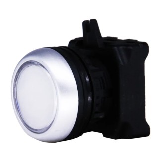 RS PRO White Spring Return Push Button Head 22 mm Cutout Diameter IP65 188-1145