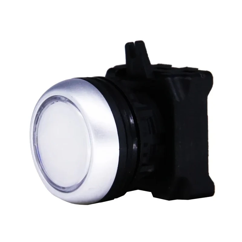 RS PRO White Spring Return Push Button Head 22 mm Cutout Diameter IP65 188-1145