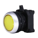 RS PRO Yellow Spring Return Push Button Head 22 mm Cutout Diameter IP65 188-1144