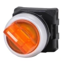 RS PRO 2 Position Illuminated Selector Switch Head 22 mm Cutout Amber Handle IP65 188-1160