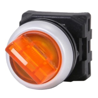 RS PRO 2 Position Illuminated Selector Switch Head 22 mm Cutout Amber Handle IP65 188-1160