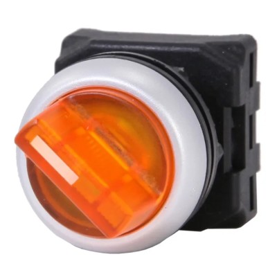 RS PRO 2 Position Illuminated Selector Switch Head 22 mm Cutout Amber Handle IP65 188-1160