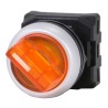 RS PRO 2 Position Illuminated Selector Switch Head 22 mm Cutout Amber Handle IP65 188-1160
