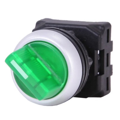RS Pro 2 Position Illuminated Selector Switch Head 22 mm Cutout Green Handle IP65 188-1156