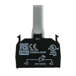 RS PRO LED Light Block Amber, 24 V AC/DC, Side View SMD Technology 188-1185