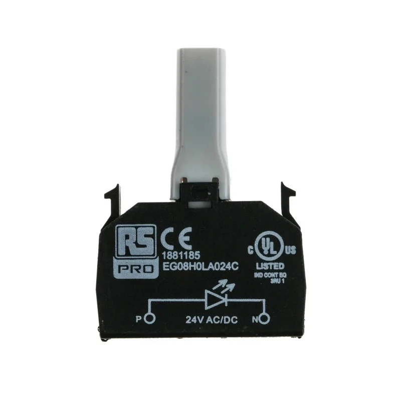 RS PRO LED Light Block Amber, 24 V AC/DC, Side View SMD Technology 188-1185