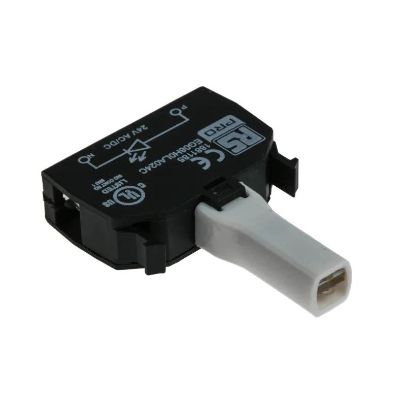 RS PRO LED Light Block Amber, 24 V AC/DC, Side View SMD Technology 188-1185